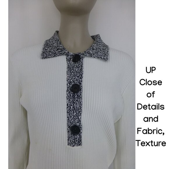 Proenza Schouler Ribbed Polo Sweater (Light spots in some parts of fabric) - Picture 8 of 14